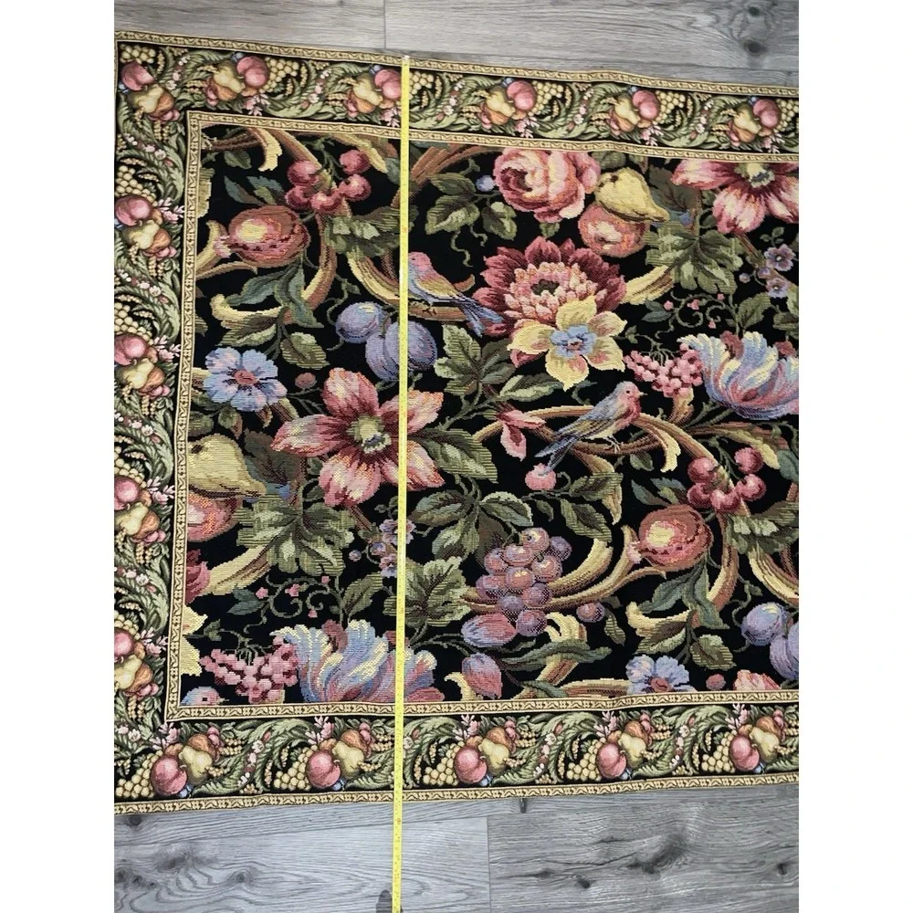Vintage Eve's Floral Paradise A Belgium- Woven Jacquard tapestry‎ Horizontal